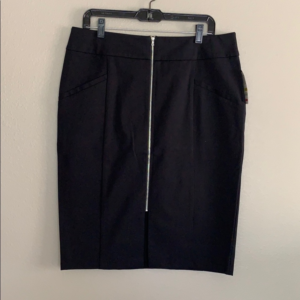 Inc Black Pencil Skirt Sz 14 NWT $69
